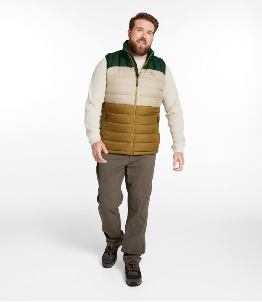 Men's Bean's Down Vest, Colorblock