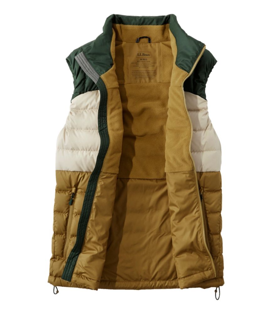Men's Bean's Down Vest, Colorblock