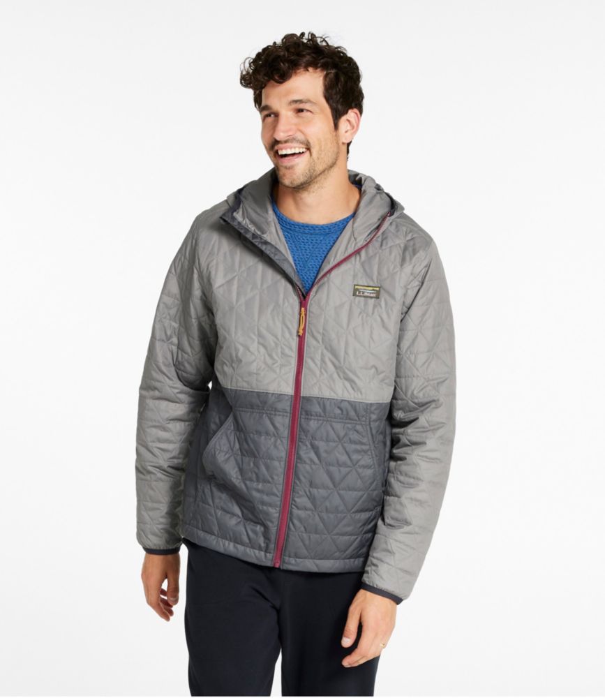 Men's Katahdin Insulated Hoodie, Colorblock, Graphite/Shale Gray, small image number 2