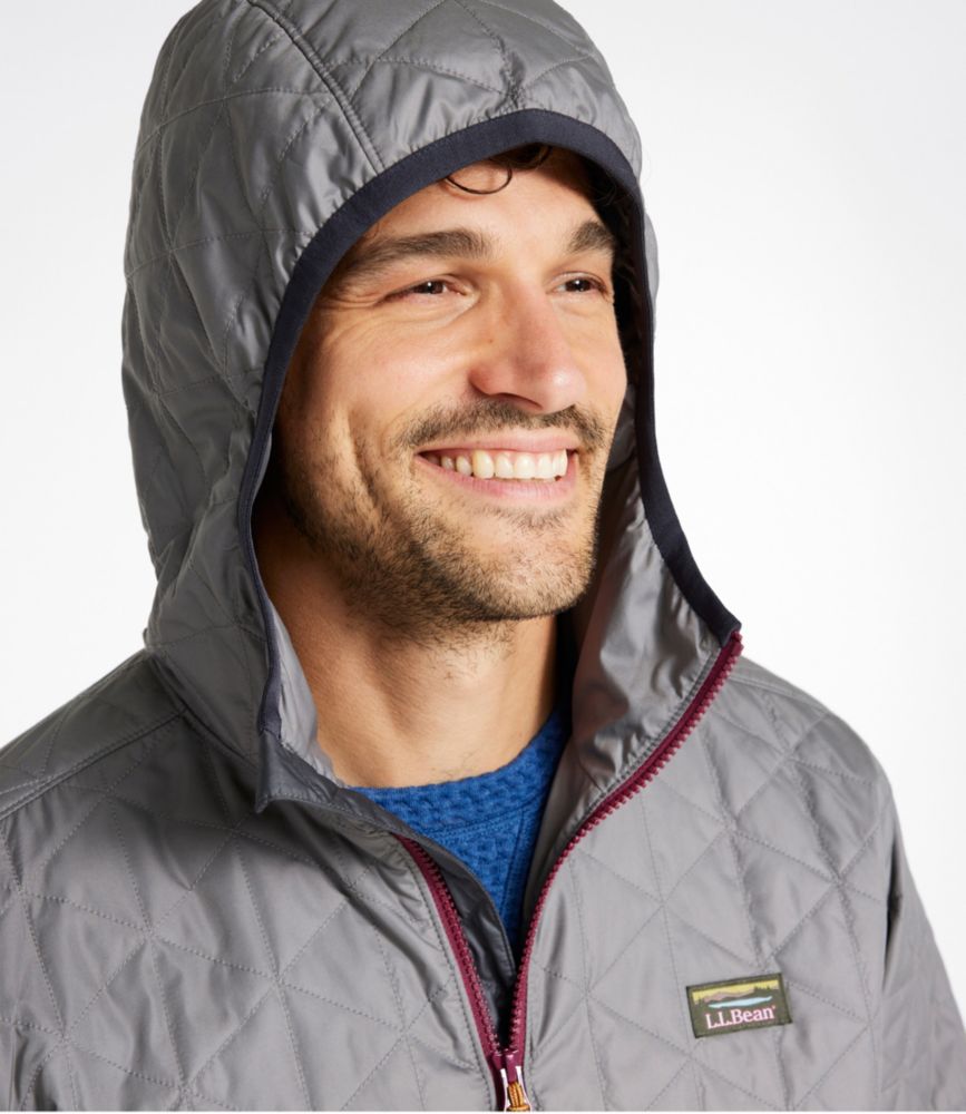 Men's Katahdin Insulated Hoodie, Colorblock, Graphite/Shale Gray, small image number 6