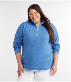 Women's SoftLight Quilted Top, Quarter-Zip