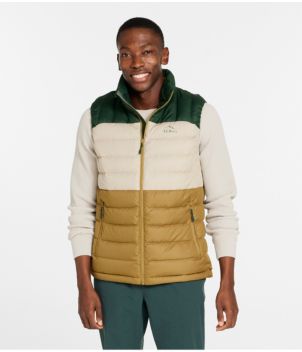 Men's Bean's Down Vest, Colorblock