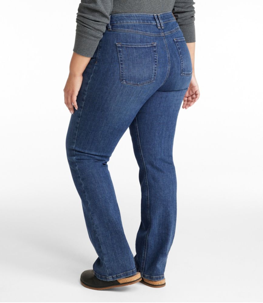 Women's BeanFlex® Jeans, Mid-Rise Bootcut, Stonewashed, small image number 4