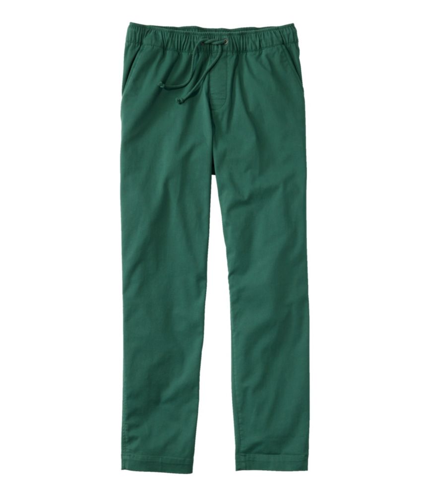 Men's Comfort Stretch Dock Pants, Classic Fit, Straight Leg, Deep Green, small image number 1