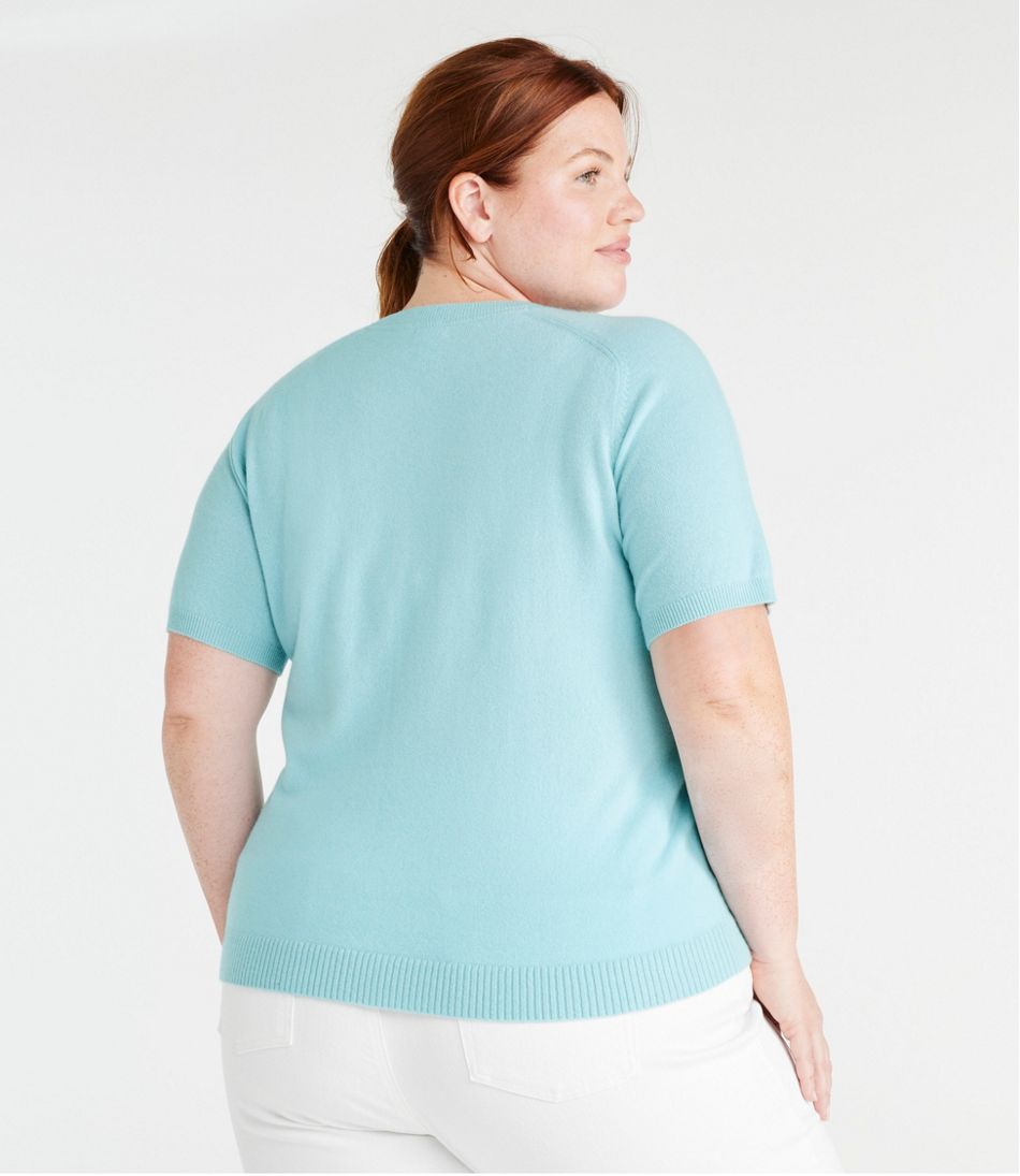 Women's Classic Cashmere Sweater, Short-Sleeve Tee