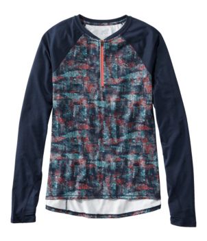 Women's Comfort Cycling Jersey, Long-Sleeve Print