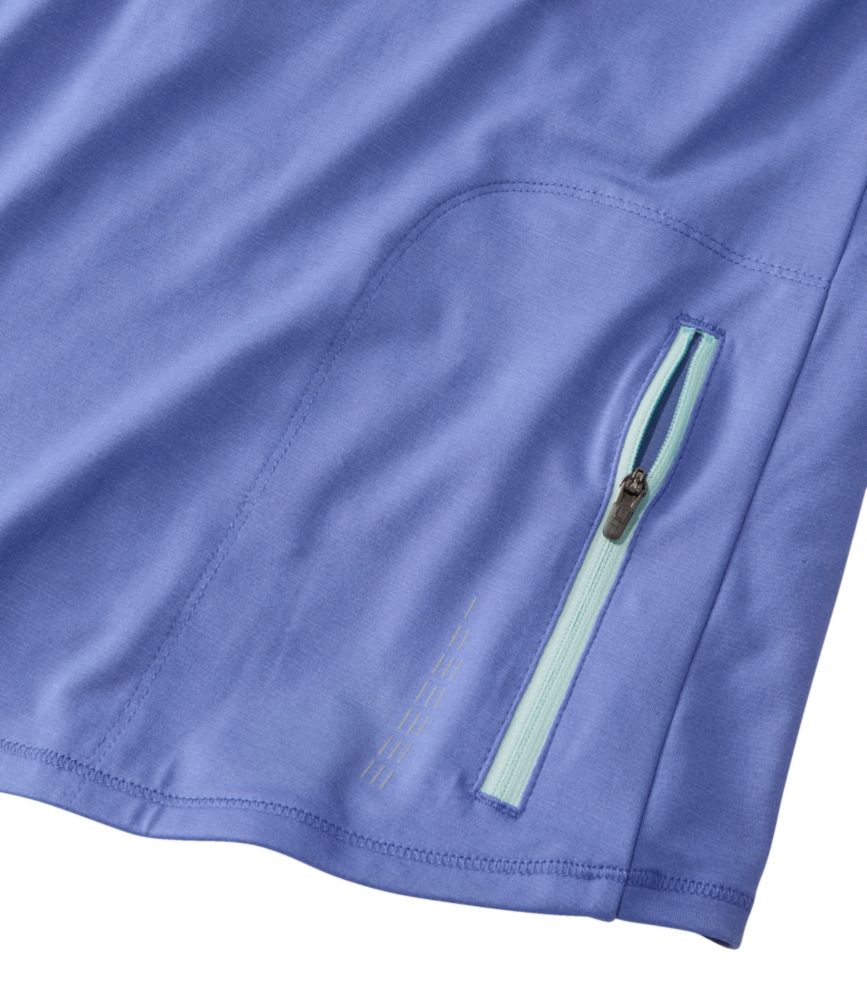 Women's Comfort Cycling Jersey, Long-Sleeve, Larkspur/Malibu Blue, small image number 4
