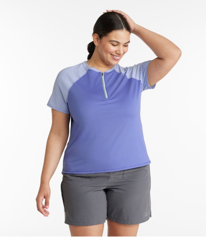 Women's Comfort Cycling Jersey, Short-Sleeve, Electric Yellow, small image number 2