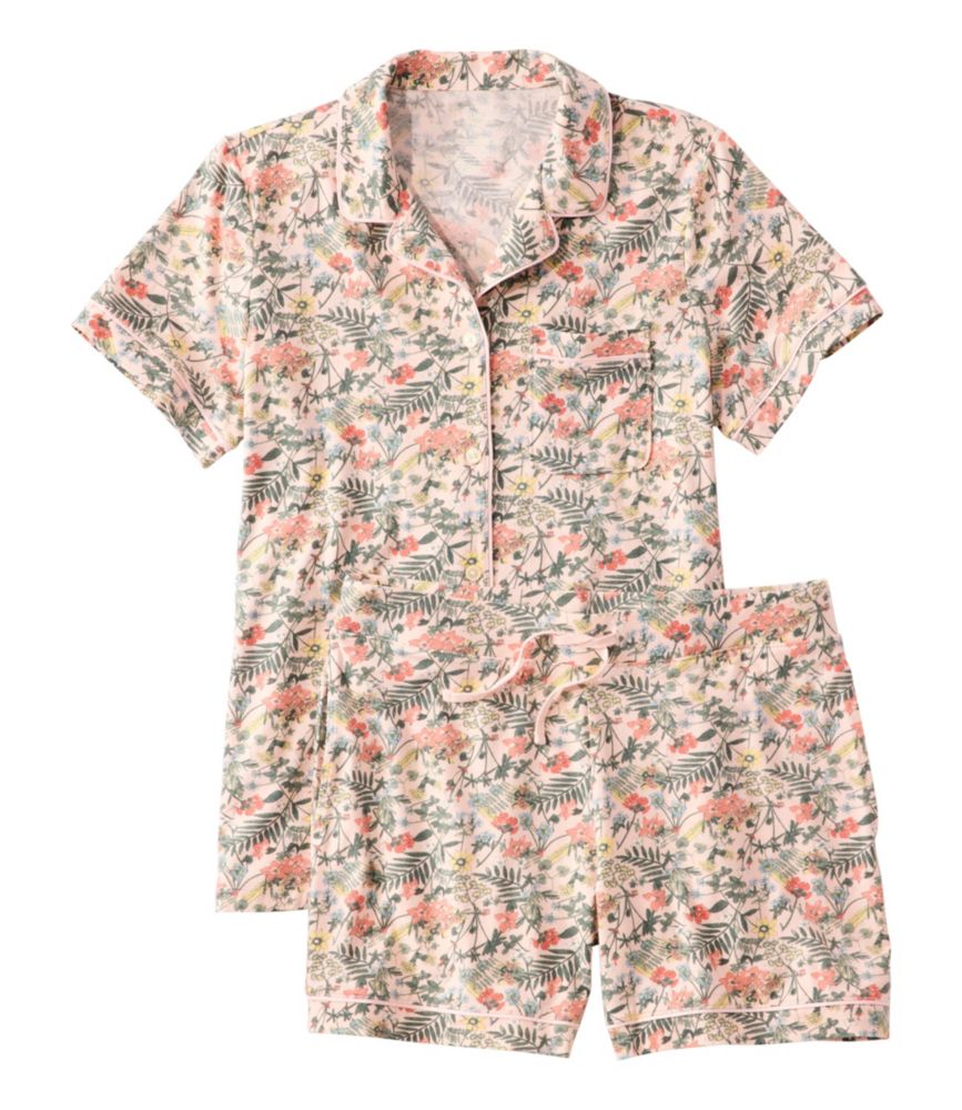 Women's Super-Soft Shrink-Free Pajamas, Short Set Print