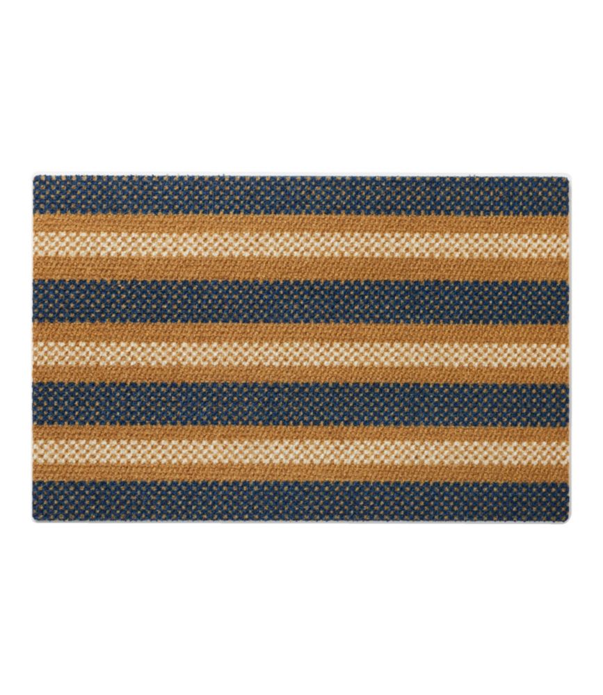 Duracoir Doormat, Nautical Stripe, Natural/Indigo, small image number 1