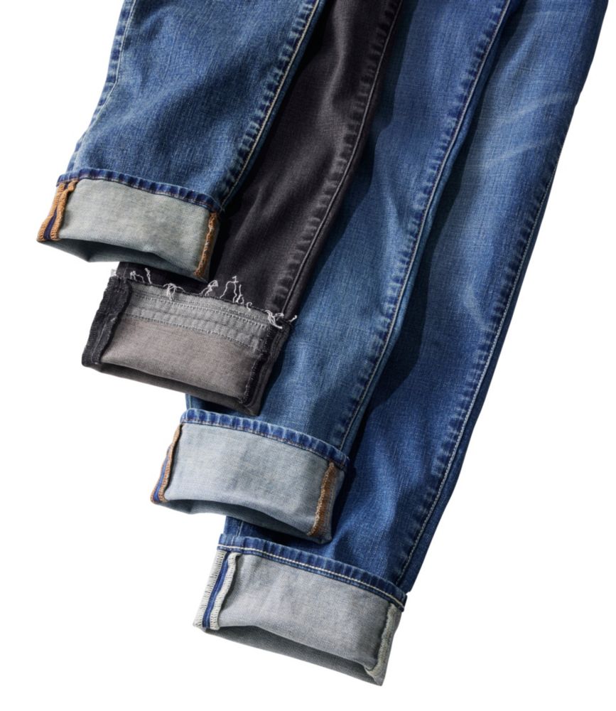 Women's Signature Organic Denim Boyfriend Jeans, Low-Rise Straight-Leg, Vintage Indigo, small image number 5
