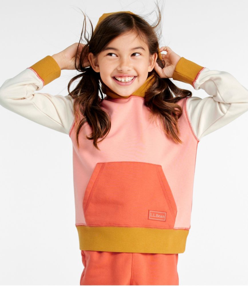 Kids' Athleisure Hoodie, Colorblock, Carbon Navy Color Block, small image number 3