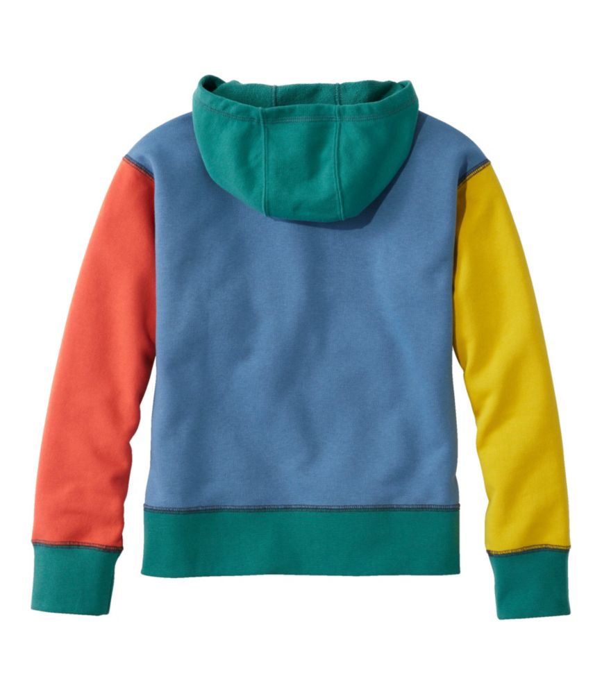 Kids' Athleisure Hoodie, Colorblock, Carbon Navy Color Block, small image number 5