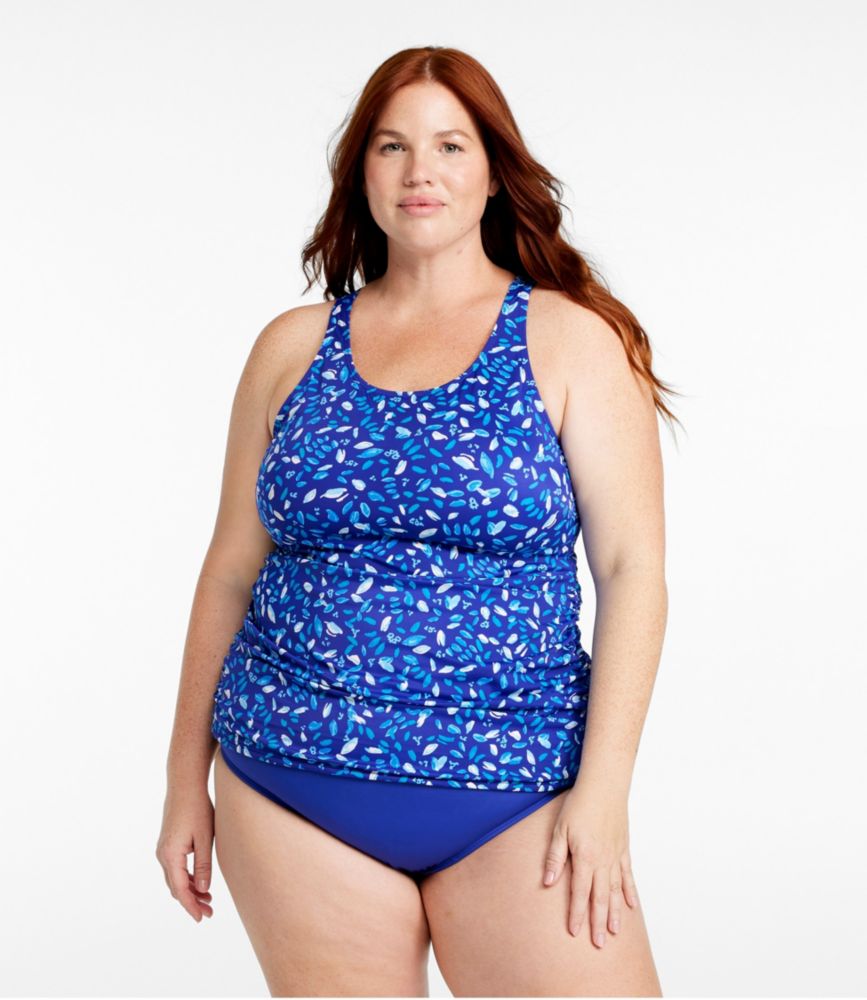 Women's BeanSport Swimwear, High-Neck Tankini Top Print