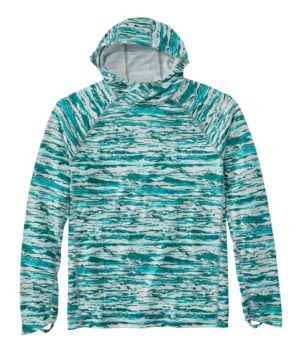 Men's Swift River Cooling Hooded Rash Guard, Print