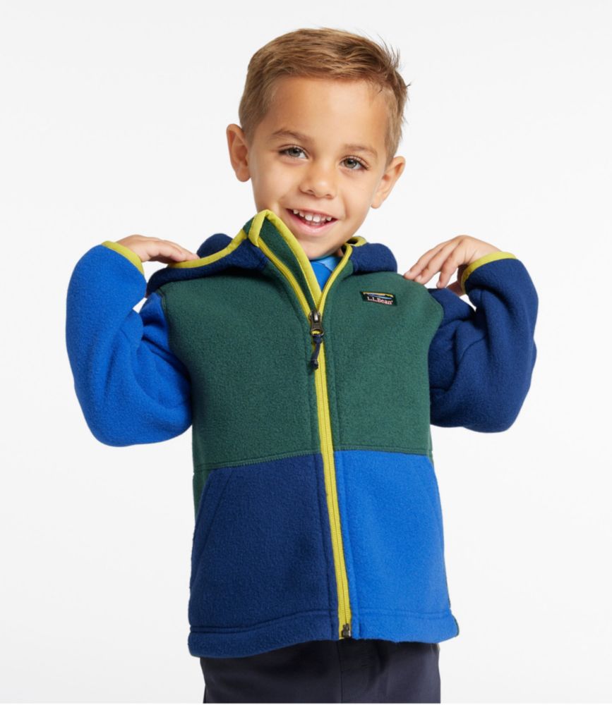 Infants' and Toddlers' Mountain Classic Fleece, Colorblock, Deep Green, small image number 2