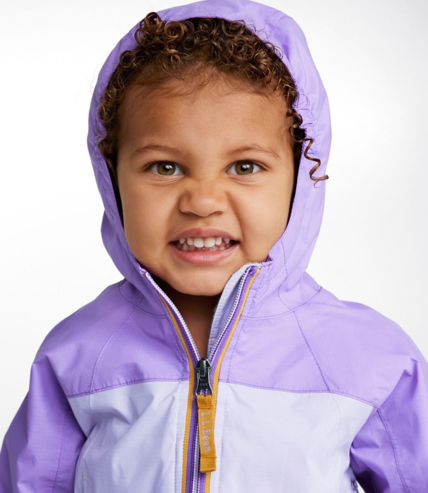 Toddlers' Discovery Rain Jacket, Colorblock, Alpine Aster/French Lilac, small image number 4