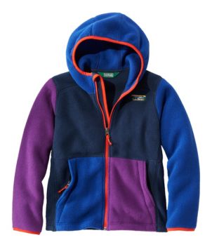 Kids' Mountain Classic Fleece, Hooded Colorblock