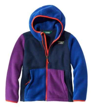Kids' Mountain Classic Fleece, Hooded Colorblock