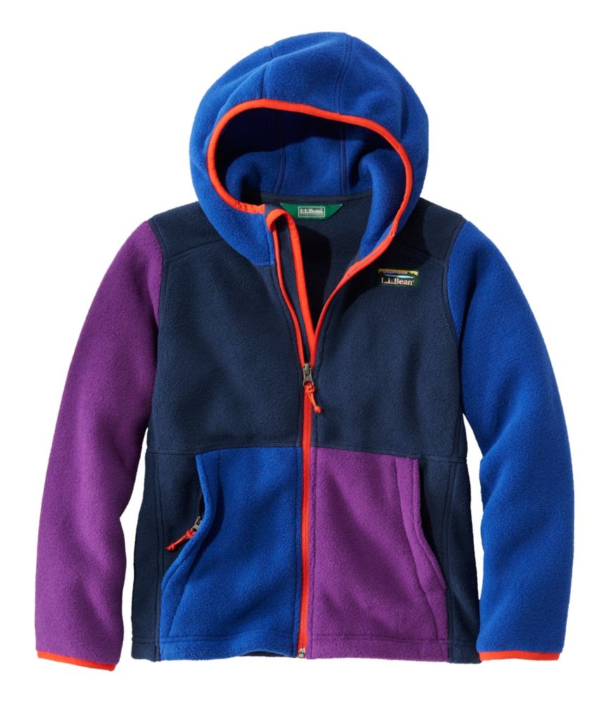 Kids' Mountain Classic Fleece, Hooded Colorblock