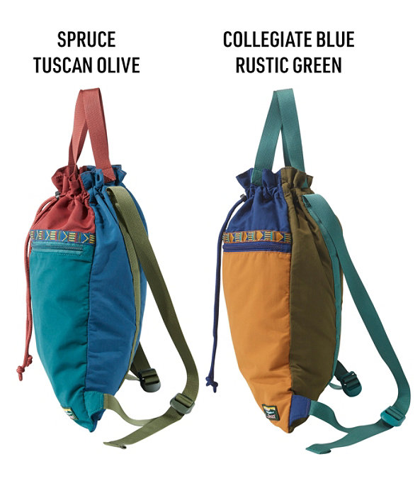 Mountain Classic Drawstring Pack, Multi, Collegiate Blue/Rustic Green, large image number 2