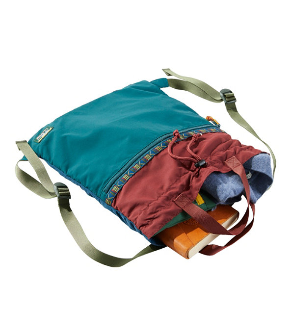 Mountain Classic Drawstring Pack, Multi, Collegiate Blue/Rustic Green, large image number 3