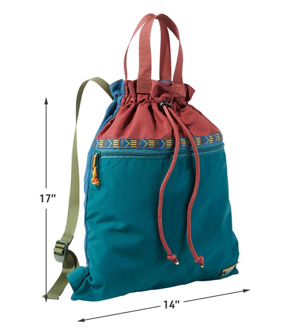 Mountain Classic Drawstring Pack, Spruce/Tuscan Olive, largeimage number 4