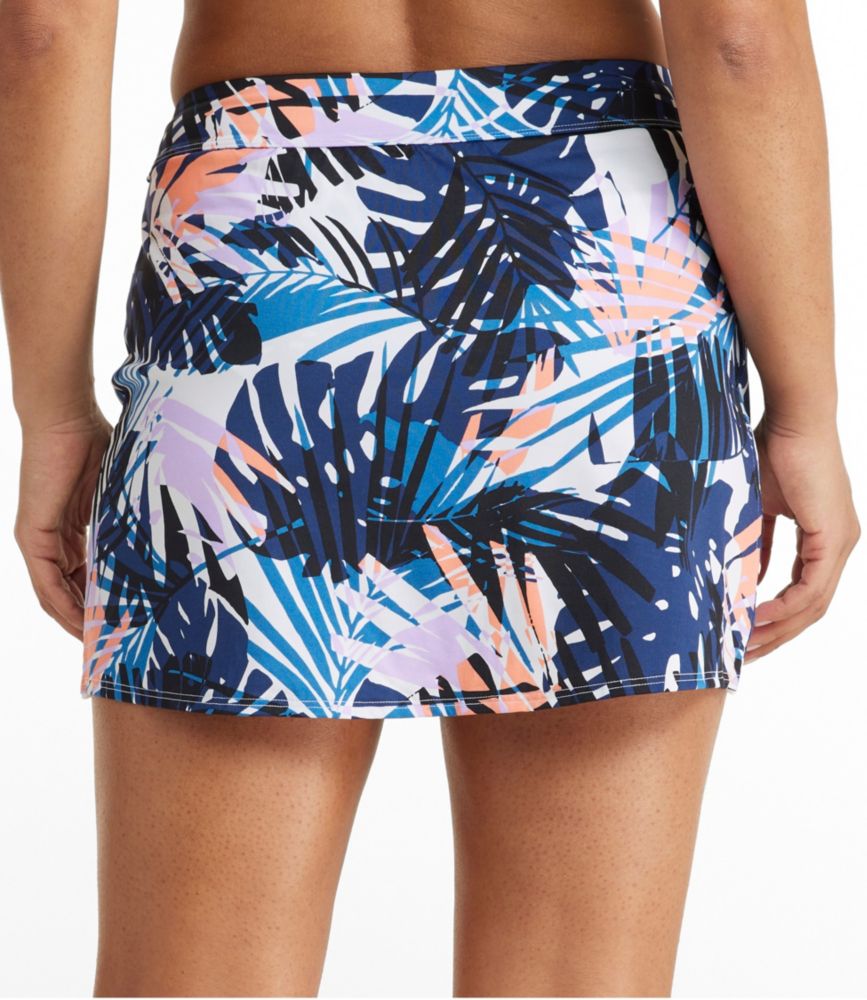 Women's New Currents Swimwear, Ruched Swim Skort Print, , small image number 2