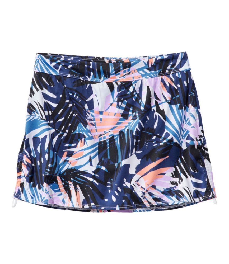 Women's New Currents Swimwear, Ruched Swim Skort Print, , small image number 3