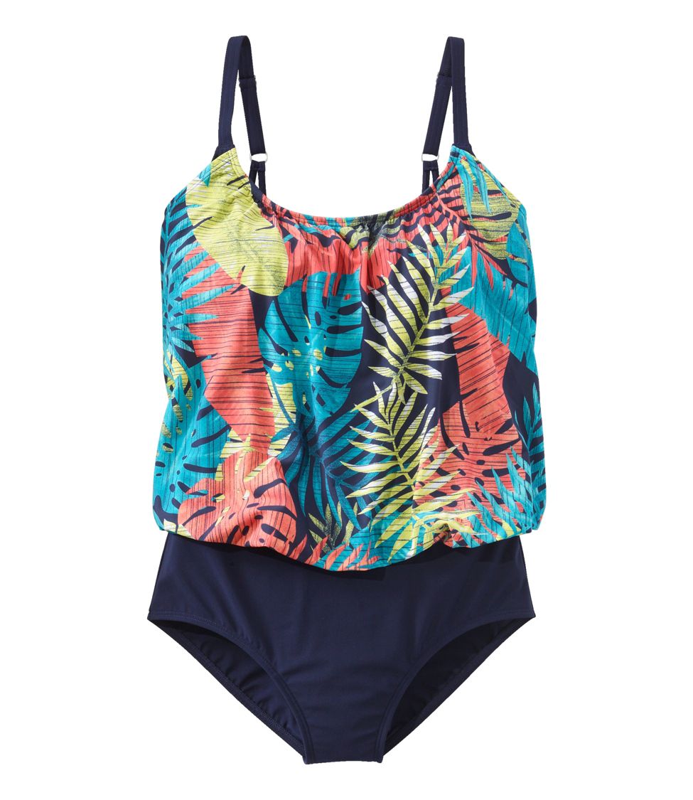 Women's plus cheap size blouson swimwear