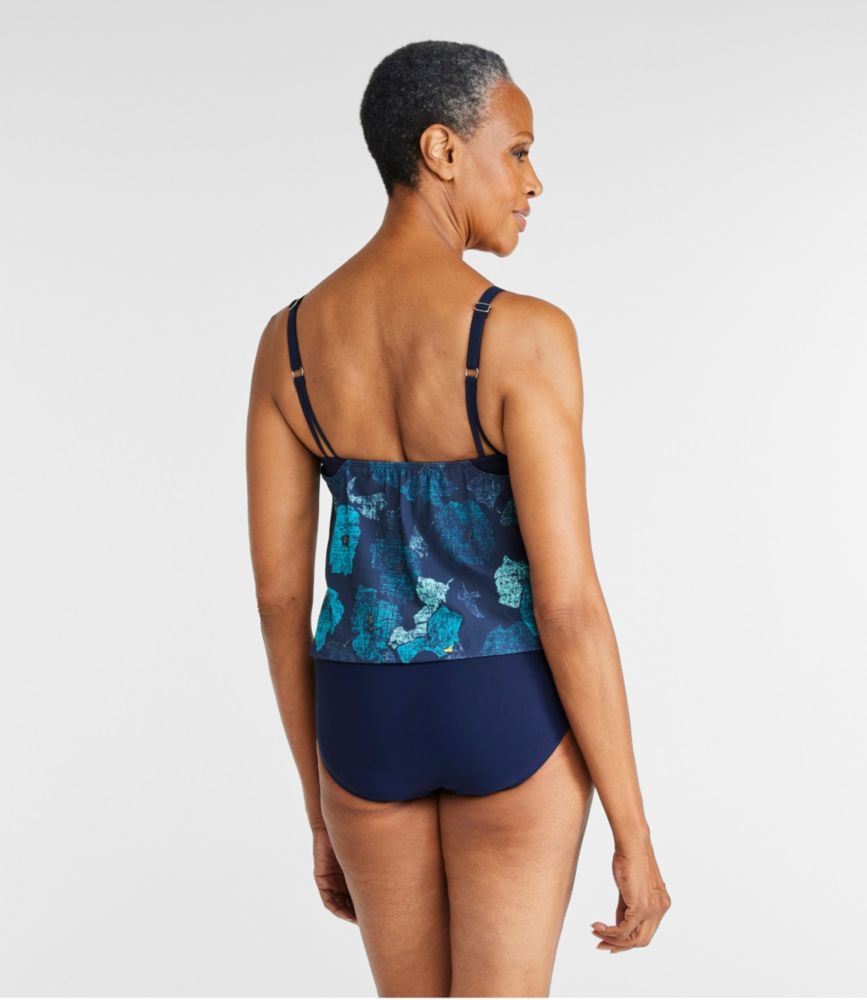 Women's Shaping Swimwear, Blouson Tanksuit Print