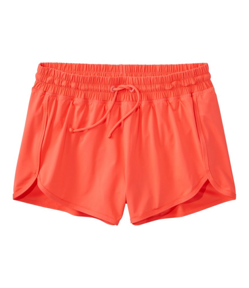 Women's UPF 50+ Knit Shorts, Hot Coral, small image number 1