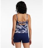 Women's New Currents Swimwear, Squareneck Tankini Top Print