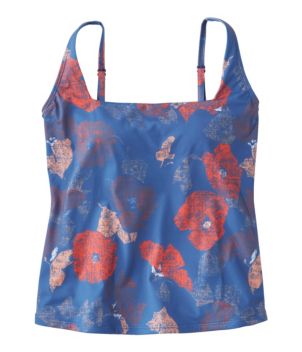 Women's New Currents Swimwear, Squareneck Tankini Top Print