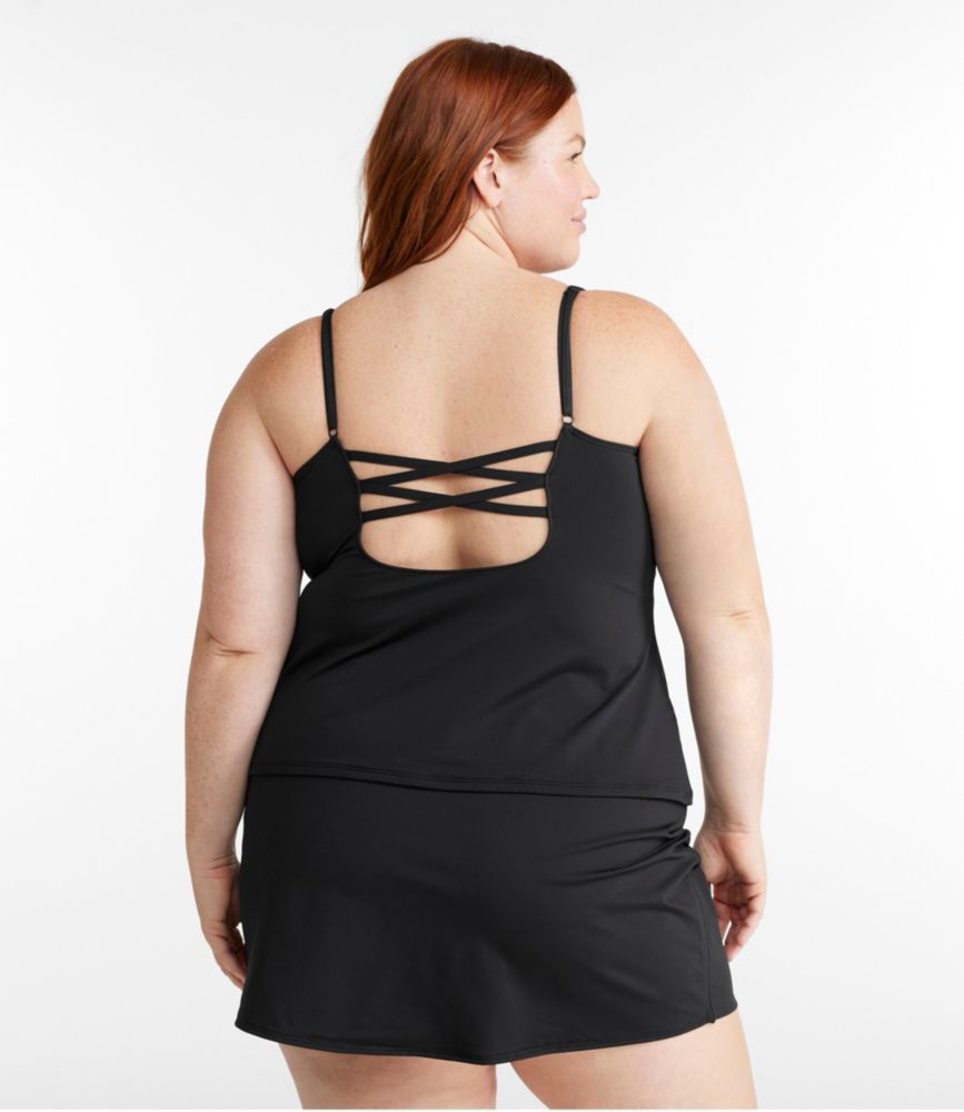 Women's New Currents Swimwear, Squareneck Tankini Top