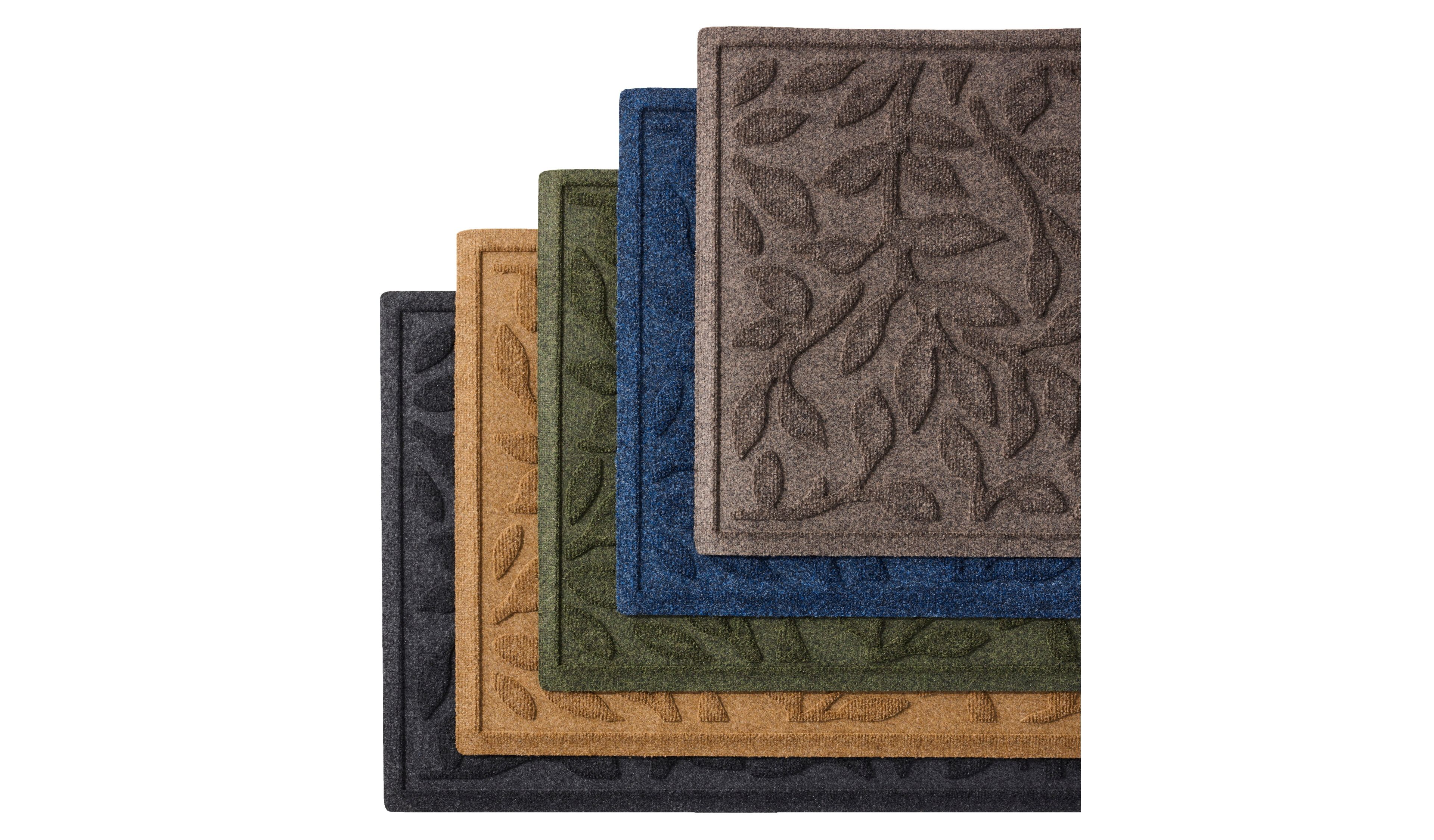 Heavyweight Recycled Waterhog Mat Runner, Woodland Leaf