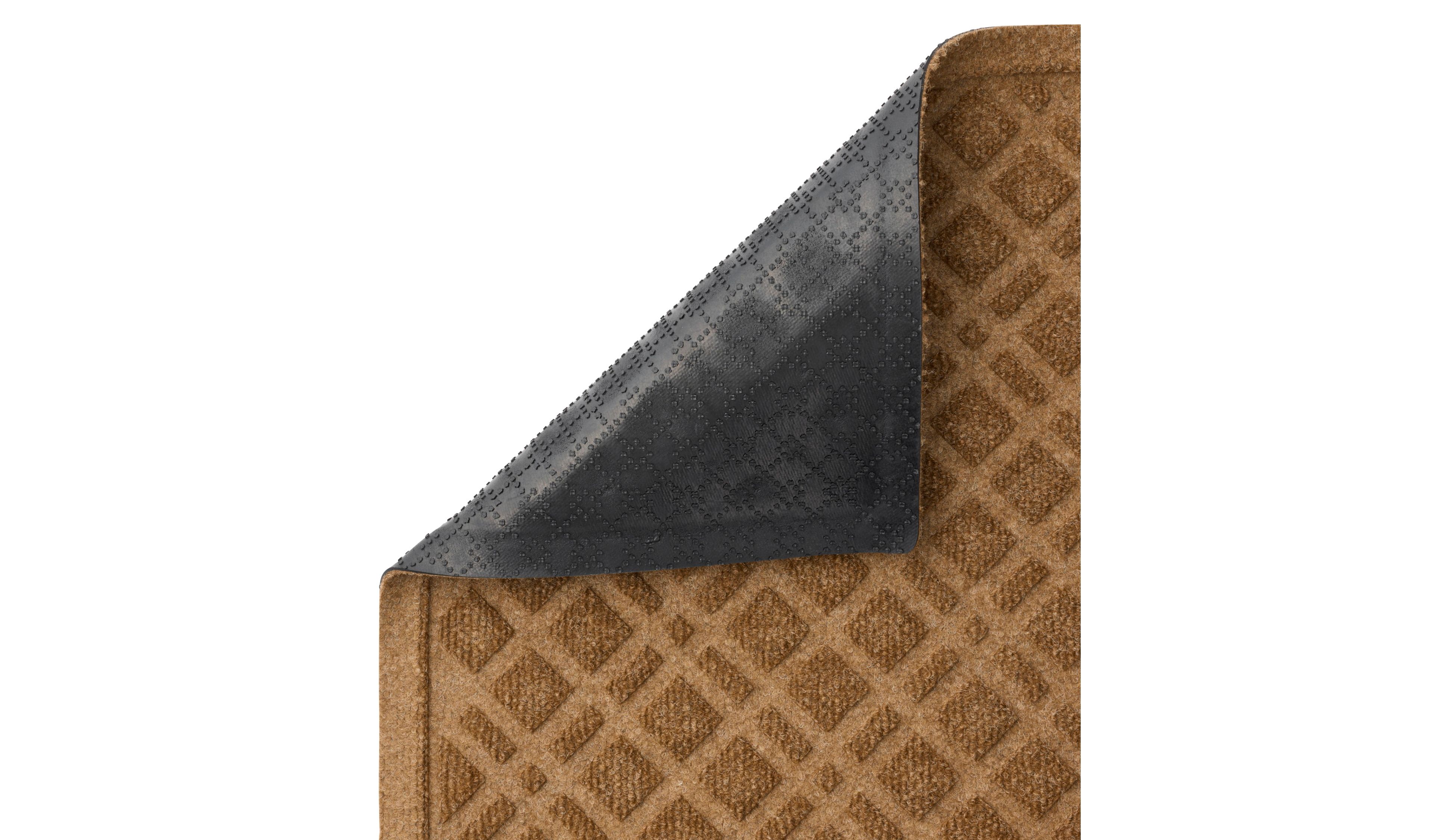 Heavyweight Recycled Waterhog Mat, Runner, Plaid