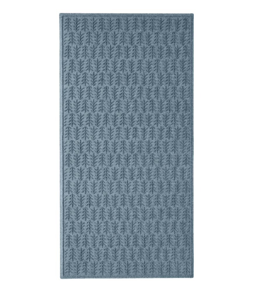 Everyspace Recycled Waterhog Mat, Trees, 3' Wide, Bluestone, small image number 1