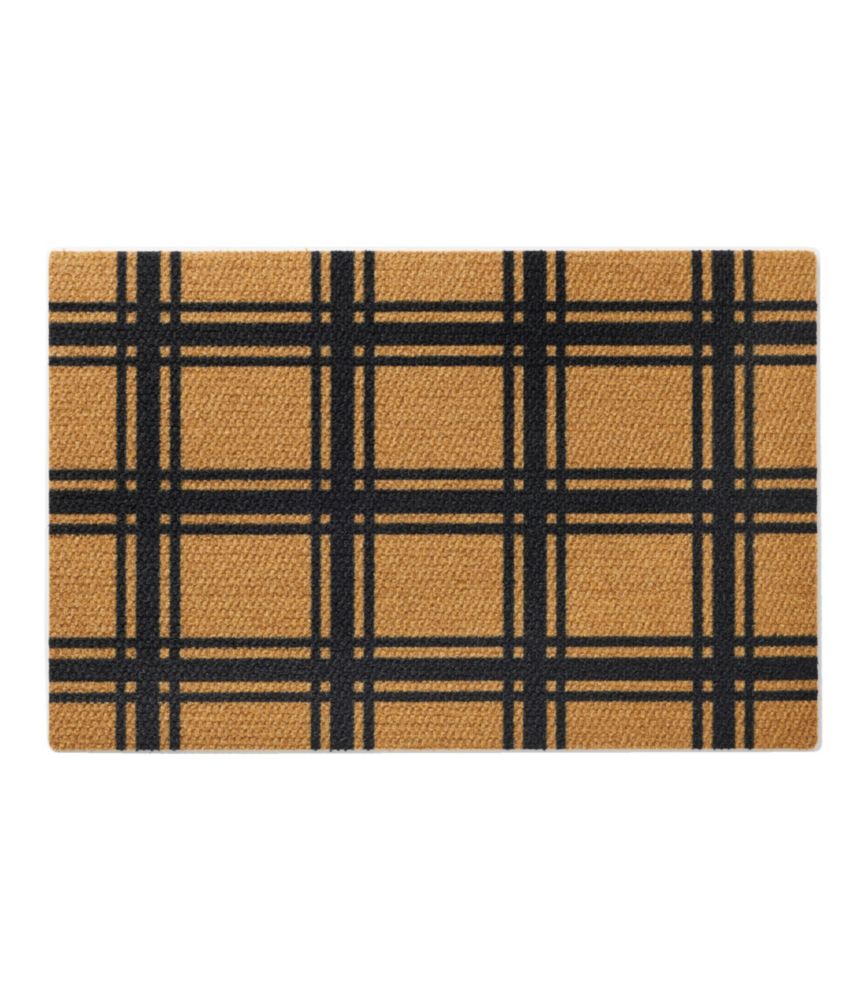 Duracoir Doormat, Windowpane, Natural/Black, small image number 1