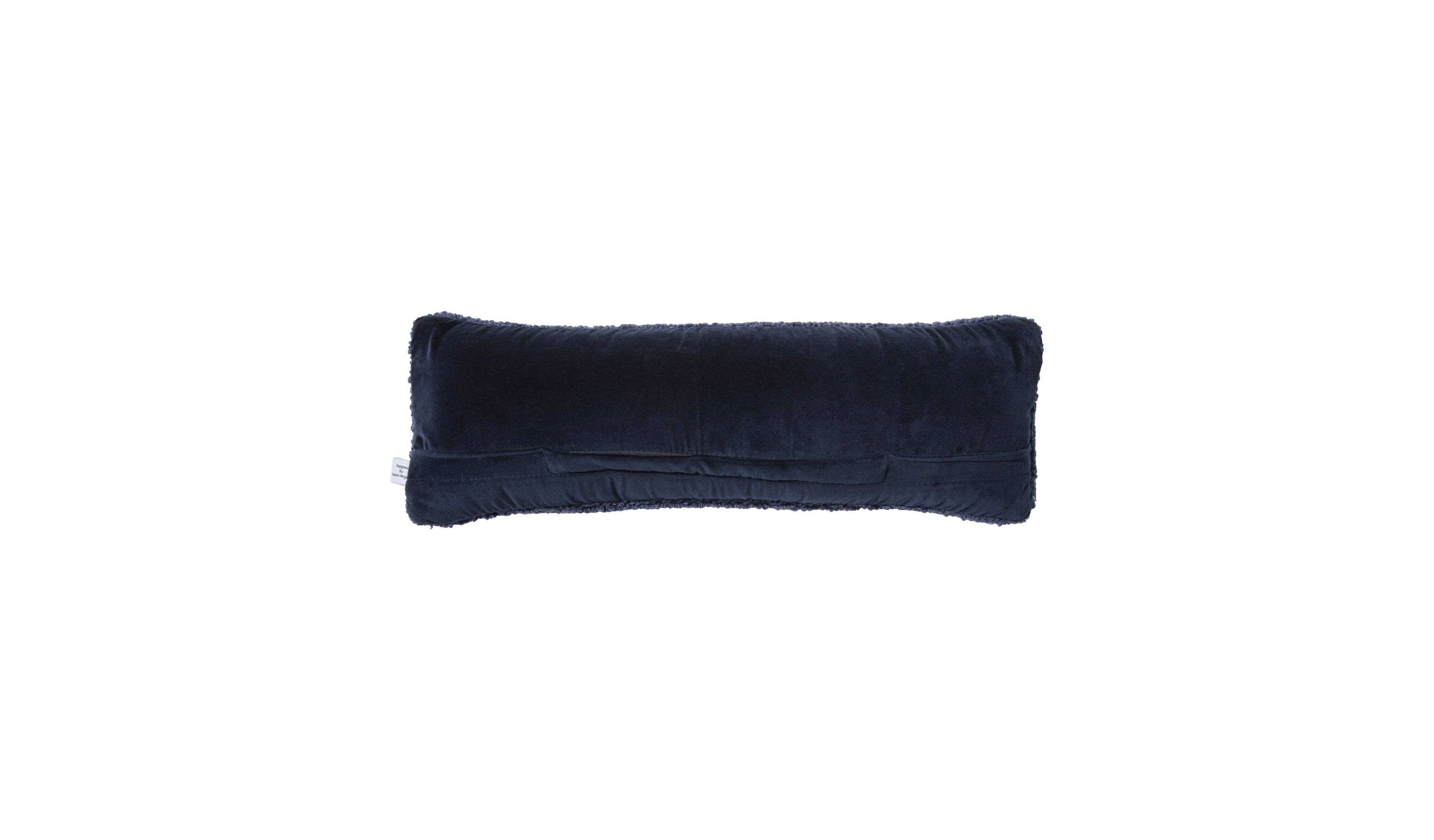 Wool Hooked Throw Pillow, Whale