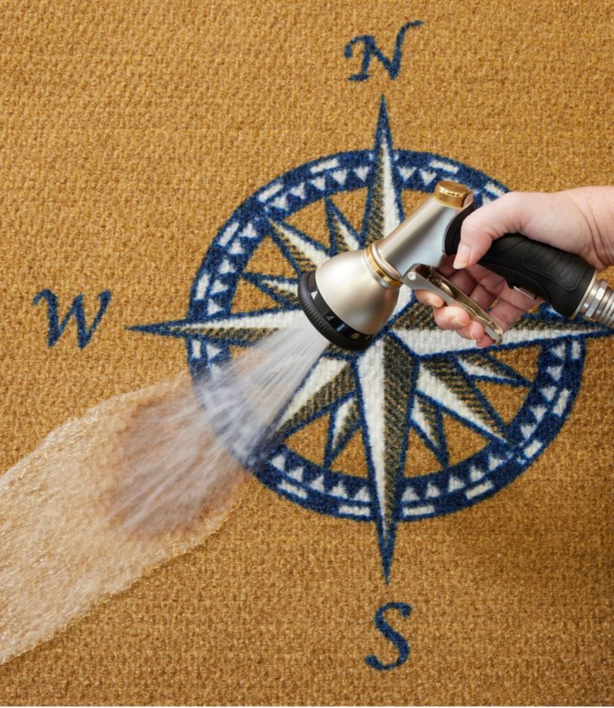Duracoir Doormat, Compass Rose, Natural/White, small image number 3
