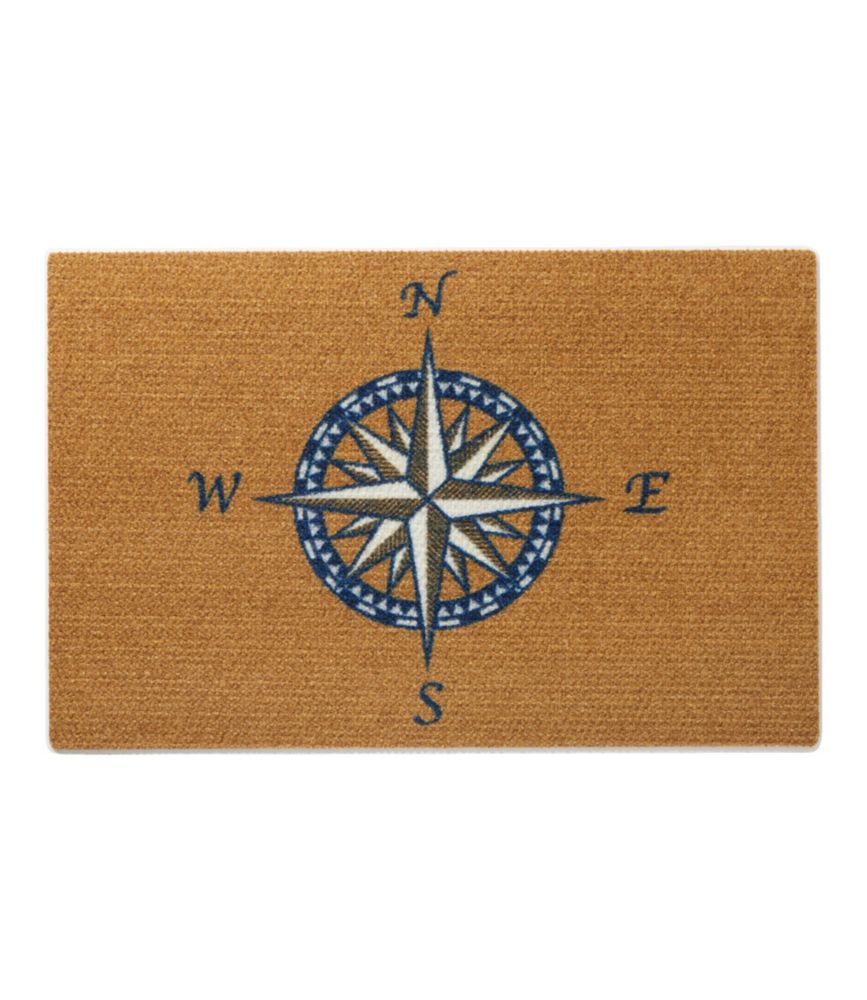 Duracoir Doormat, Compass Rose, Natural/White, small image number 1