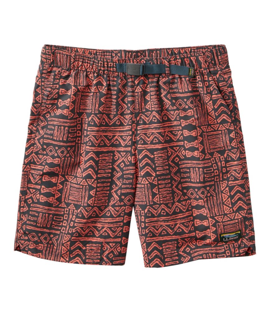 Men's Classic Supplex Sport Shorts, Belted, Print, 8"