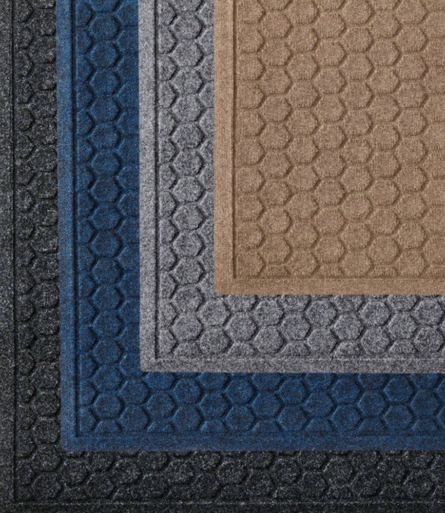 Washable Waterhog Mat, Stair Treads, Set of Four, Honeycomb, Dark Blue, small image number 4