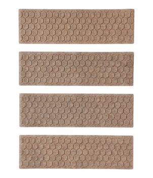 Washable Waterhog Mat, Stair Treads, Set of Four, Honeycomb