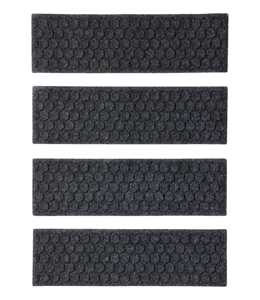 Washable Waterhog Mat, Stair Treads, Set of Four, Honeycomb