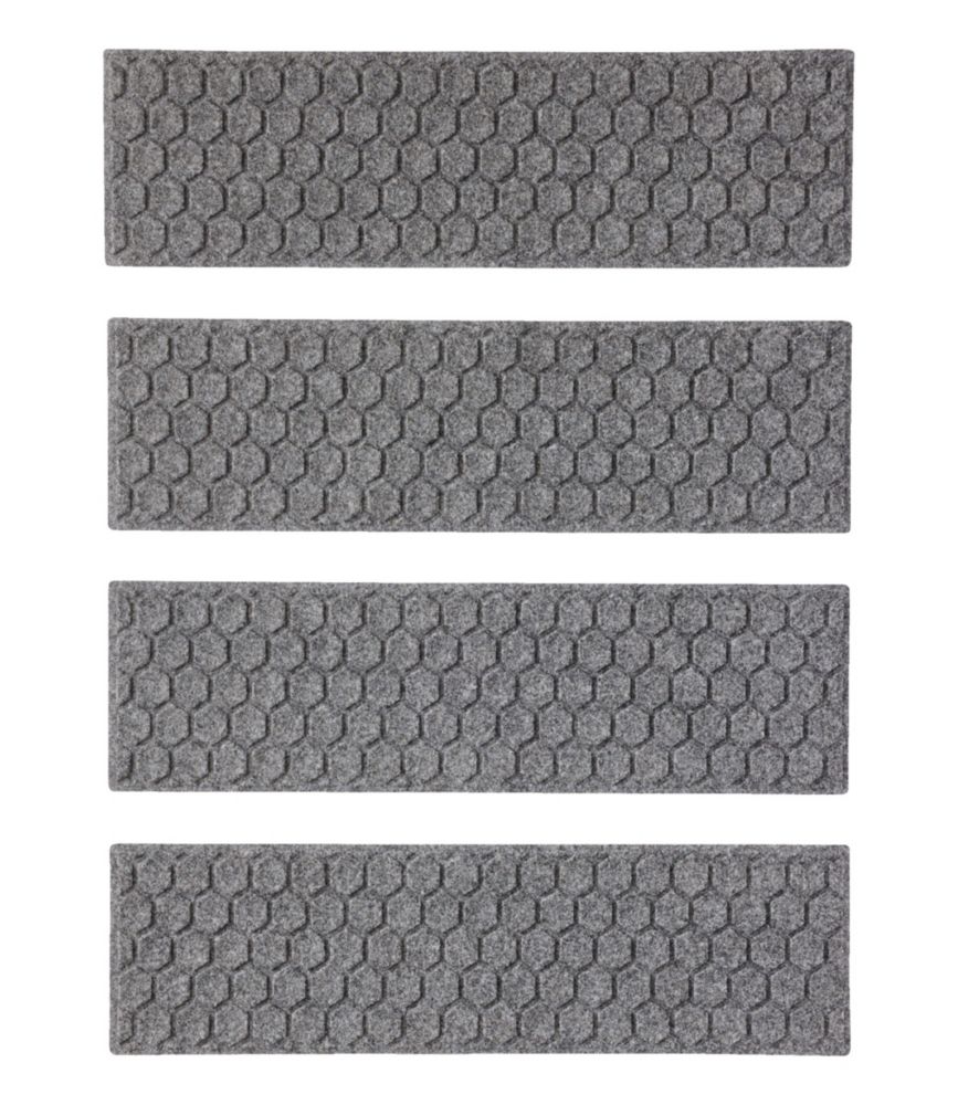 Washable Waterhog Mat, Stair Treads, Set of Four, Honeycomb
