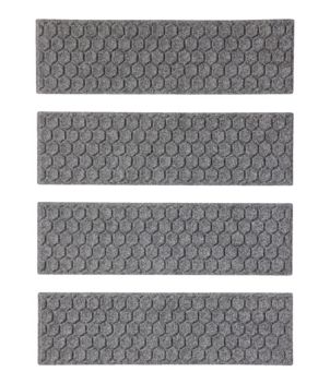 Washable Waterhog Mat, Stair Treads, Set of Four, Honeycomb