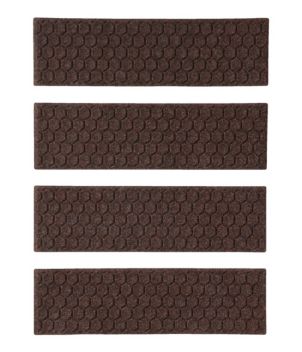 Washable Waterhog Mat, Stair Treads, Set of Four, Honeycomb