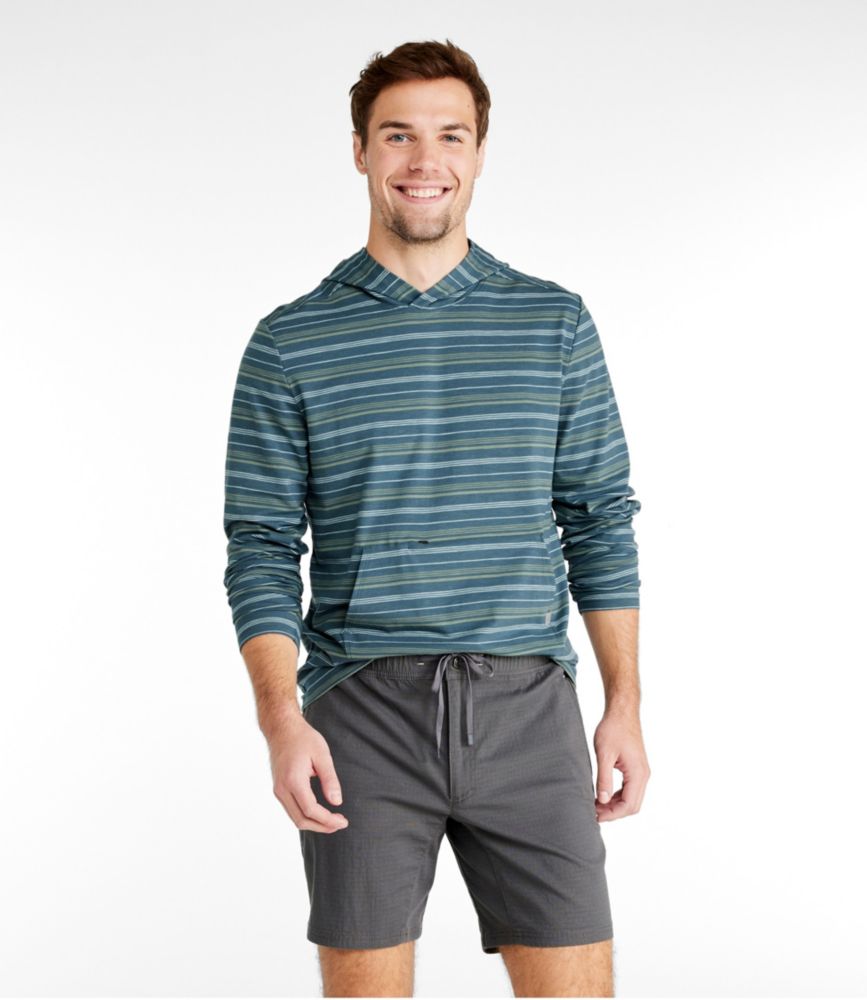 Men's Explorer Slub Tee, Long-Sleeve Hoodie Striped, , small image number 2